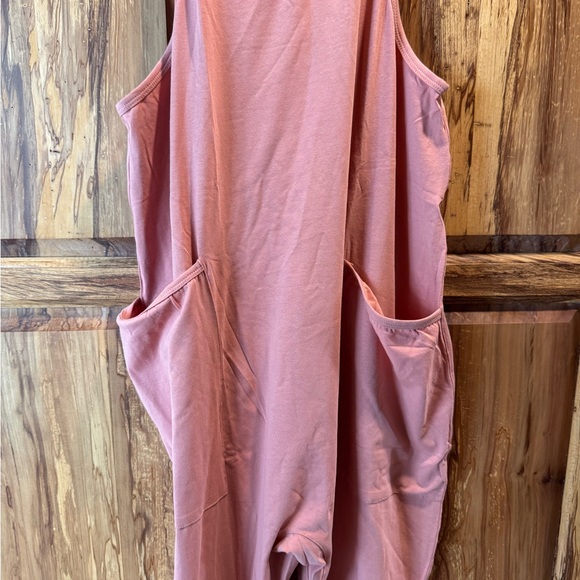 Oufeiya jumpsuit onesie peachy rust  color size small - Picture 2 of 10